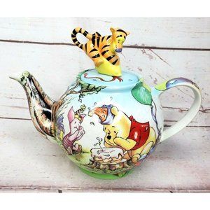 Poohs Birthday Party Disney Character Teapot Collection Limited Production Mint